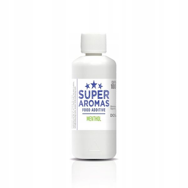 SUPER AROMAS dodatek spożywczy MENTHOL 100 ml zdjęcie 1