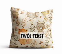 Poduszka DZIECIĘCA z Twoim napisem PD42 leśne zwierzątka