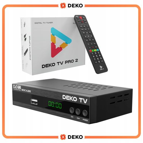 Tuner Dekoder DVB-T2 DekoTV PRO2 Telewizji Naziemnej HEVC H.265 DEKO na Arena.pl