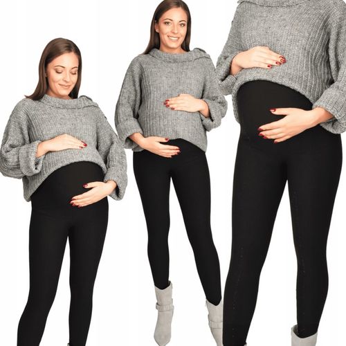 GETRY LEGGINSY ciążowe zimowe ocieplane XL czarne na Arena.pl