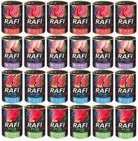 Mokra Karma dla psa RAFI Mix Smaków 24 x 400g Dolina Noteci