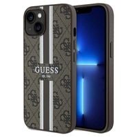 Etui Guess do iPhone 15, iPhone 14, iPhone 13, Brązowy, MagSafe