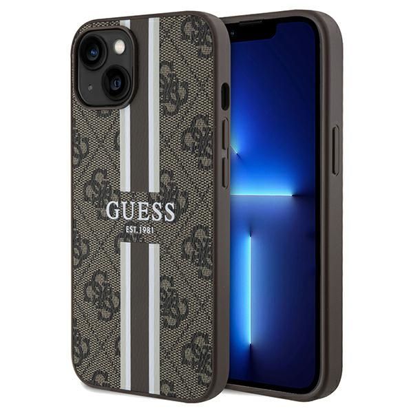 Etui Guess do iPhone 15, iPhone 14, iPhone 13, Brązowy, MagSafe zdjęcie 1