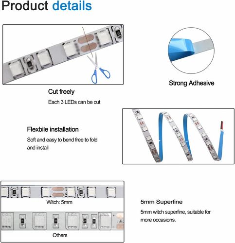 Taśma LED Czerwona IP20 600 diod - 5m - Tesfish na Arena.pl