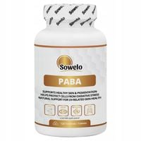 PABA 500 mg (Witamina B10) 120 Tabletek – Antyoksydacja, Energia – Sowelo