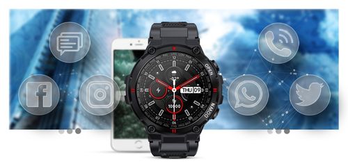 smartwatch giewont czarny gw430-1 na Arena.pl