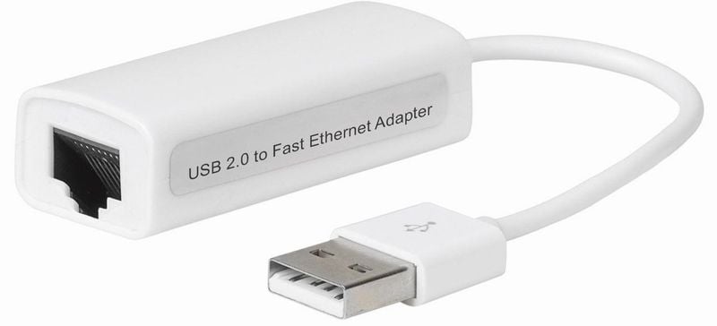 MicroConnect USB2.0 to Ethernet, White zdjęcie 1