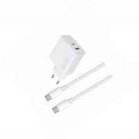 Szybka ładowarka 45W z długim kablem 2m 2 wejścia do Samsung A52 5G