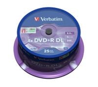 Płyty DVD+R Verbatim 8.5GB X8 Double Layer (25 Cake)