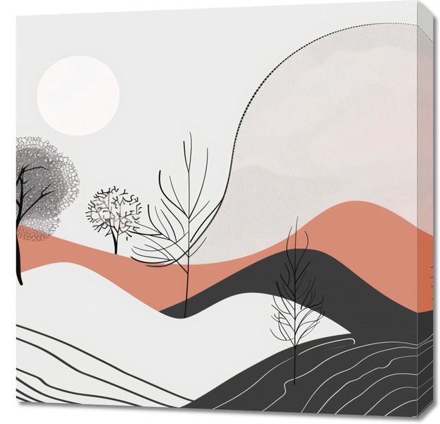 Obraz 70x70cm Półcień Widoku zdjęcie 1