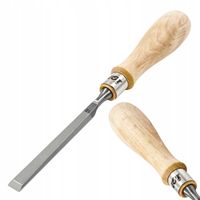 DŁUTO PŁASKIE STOLARSKIE DO DREWNA MOCNE 12 mm z drewna grabowego