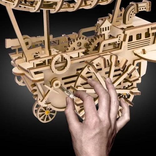 Puzzle 3D Robotime drewniany model sterowca na Arena.pl