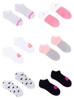 Skarpety stopki dziewczęce frotte z silikonem na pięcie 6PAK 31-34