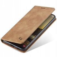ETUI Z KLAPKĄ DO GALAXY S24 SKÓRZANE PORTFEL POKROWIEC + SZKŁO