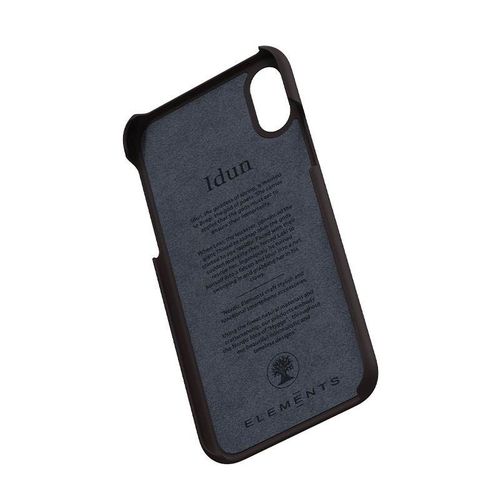 Nordic Elements Saeson Idun - Materiałowe etui iPhone Xs / X (Dark Brown Pattern 2) na Arena.pl