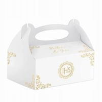 PUDEŁKA NA CIASTO komunijne IHS podziękowania dla gości na komunie 10 szt