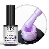 Baza kauczukowa Color Rubber Base 2in1 NTN Premium Lilac Mist 7g