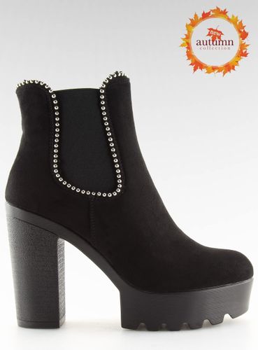 Botki na platformie czarne 123-30 BLACK - 41 na Arena.pl