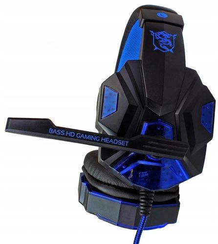 SŁUCHAWKI DLA GRACZY GAMINGOWE LED Mikrofon +COMBO na Arena.pl