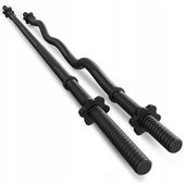 Zestaw gryf stalowy pełny prosty 150cm łamany 120cm sztanga 25mm Trex Sport