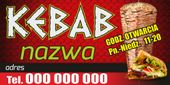 Gotowe wzory REKLAMA baner Kebab restauracja bar