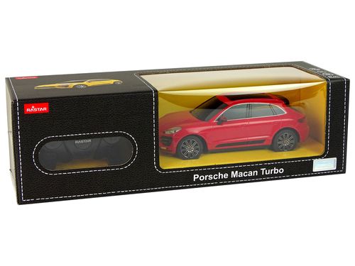 Auto R/C Porsche Macan Turbo 1:24 Rastar Czerwony na Arena.pl