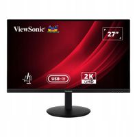 Monitor ViewSonic 27" IPS QHD 100Hz USB-C HDR10, Ergonomiczny Hub