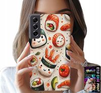 ETUI DO SAMSUNG GALAXY S21 FE - SŁODKIE UŚMIECHNIĘTE SUSHI OBUDOWA CASE