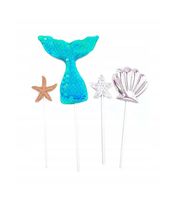 Toppery na tort Syrenka, niebieski