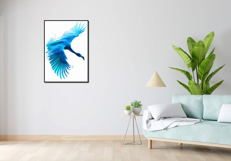 Plakat 64x90cm Błękitny Lot zdjęcie 4