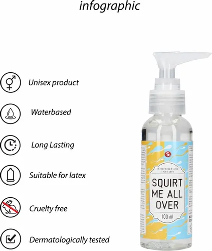shots s-line squirt me all over lubrykant wodny 100 ml hipoalergiczny na Arena.pl