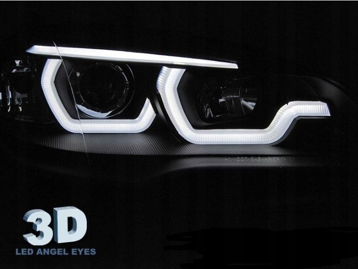 Lampy Reflektory BMW X5 E70 07-13 DRL 3D Black zdjęcie 3