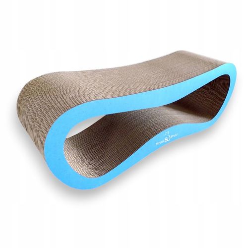 Drapak dla kota LEON | niebieski | 78x28x24 cm | MruuPruu na Arena.pl