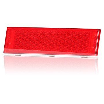 Odblask przyklejany czerwony 126x34 (165) zdjęcie 1