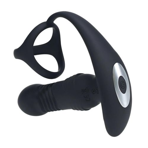 Vibrating And Thrusting Silicone Prostate Massager With Tri O Cockring na Arena.pl