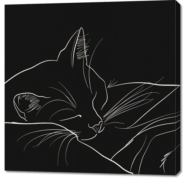 Obraz 100x100cm Nocny Spokój zdjęcie 1