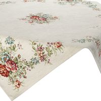 Serweta gobelinowa z kwiatami BOCHO 100X100 naturalna