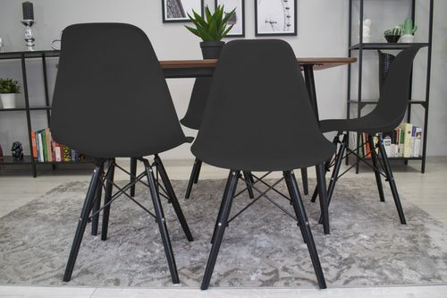 Krzesło OSAKA czarne / nogi czarne x 2 na Arena.pl