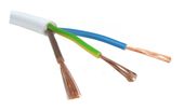 przewód mieszkaniowy h03vv-f omy 3x1,0 biały 300v - 100.0 mb - e113cd-yy002