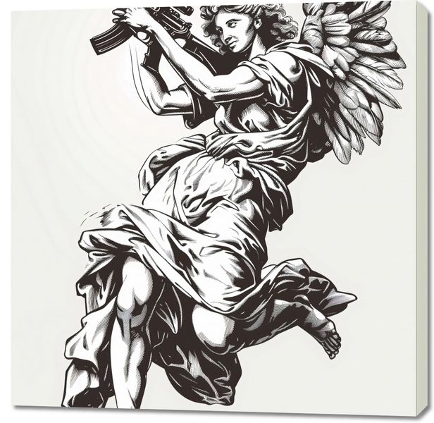 Obraz 100x100cm Anioł Wojny zdjęcie 1