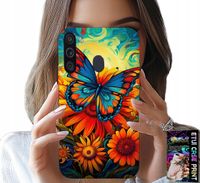 ETUI DO SAMSUNG GALAXY A21 - MOTYLE MOTYLKI KWIATKI RÓŻE OBUDOWA