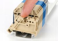 ZACISK KOŃCOWY Blokada NA SZYNĘ DIN ZŁĄCZKA ZUG