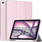 Etui iPad Air 11 2024 10 9 M2 Różowe z Miejscem na Rysik Auto Wake TPU