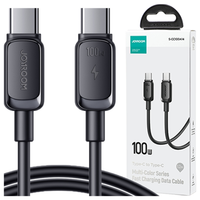 kabel joyroom multi-color series a14 lightning / usb-a 2.4a 1.2 m - czarny