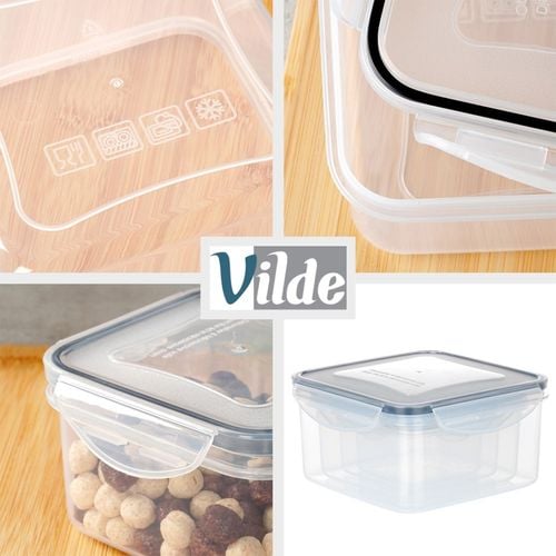 zestaw 4 pojemników na żywność z pokrywami i uszczelkami 229243 na Arena.pl