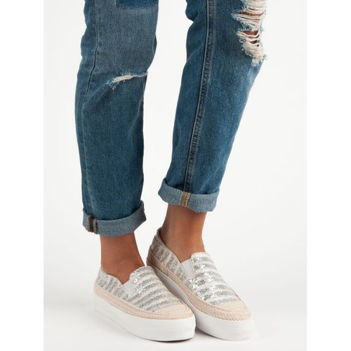 Srebrne Trampki Espadryle r.40 na Arena.pl