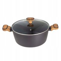 2X GARNEK MULTICLAD 28cm Z POKRYWĄ BERGNER BG-56038 CHARCOAL