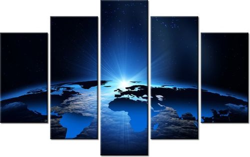 70 100CM OBRAZ 5 ELEM DRUK PŁÓTNO na Arena.pl