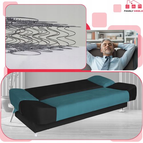 Kanapa sofa Sara Duo rozkładana wersalka spania bonell łóżko Family meble na Arena.pl