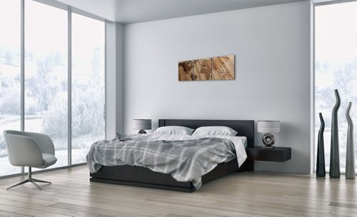 Obraz Na Płótnie - Mapa Kontynent - 90X30 Cm - Ca90X30-3042 na Arena.pl